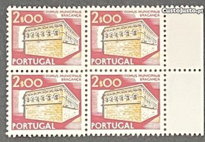 Quadra selos novos - Paísagens e Monumentos 2$00 - 1974