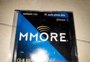 Cds novos com caixa mmore cd-r80
