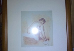 quadro mulher nua serigrafia de Pierre Auguste Renoir