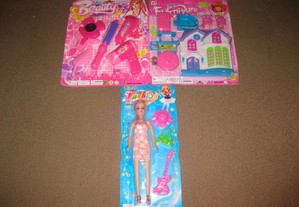 3 Brinquedos para Menina/Novos e Embalados!