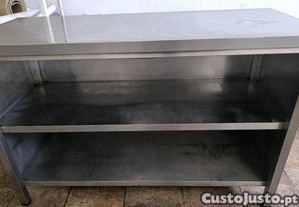 Bancada de Inox Industrial 2 Prateleiras