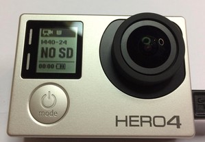 Câmera Go-Pro Hero 4 Silver, HD como nova, pouco uso!