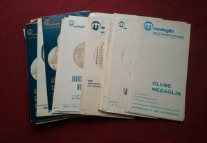 Lote de 20 Brochuras Publicitárias Medalhística Medaglis