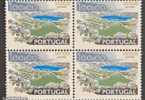 Quadra selos novos de 100$00 - Paísagens e Monumentos - Portugal - 1978