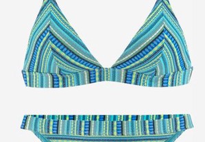 Bikini triangular em tons azuis (NOVO POR ESTREAR)