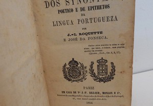 Diccionario dos Synonymos da Lingua Portugueza - 1854