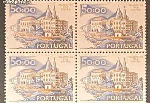Quadra selos novos de 50$00 - Paísagens e Monumentos - Portugal - 1978