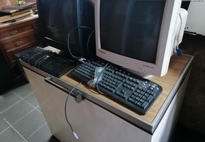 Monitores, teclados