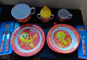 Conjunto de refeição para bebé - Looney Tunes Twetty