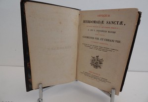 Livro Officium Hebdomadae Sanctae 1857