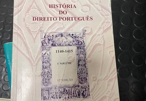 livro historia do direito portugues- I volume ruy de albuquerque