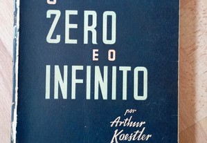 Livro antigo "O zero e o infinito", por Arthur Koestler.