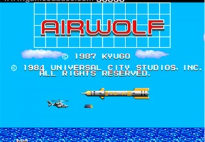Jogo ano 1984 Airwolf super Helicopter