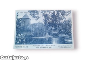 Postal Antigo Ponte de Lima   Villa Moraes (Oficina e Lar de S. Jos / Externato Cardeal Saraiva)