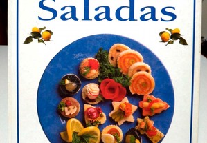 Livro ilustrado Acepipes e Saladas - As Melhores Receitas