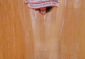 Copo vidro publicidade à cerveja, Biere Saintomer com aferição 0,5 L