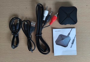 Transmissor Receptor de Áudio Bluetooth com RCA