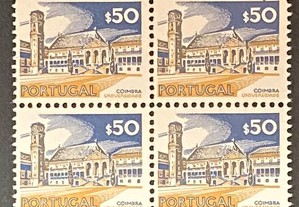 Quadra selos novos - Paísagens e Monumentos $50 - 1975