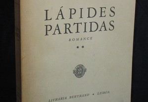 Livro Lápides Partidas Aquilino Ribeiro