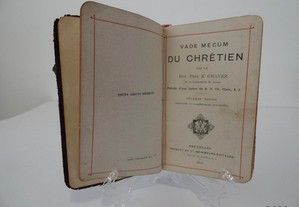 Livro Vade Mecum Du Chretien 1904