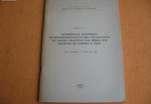 Ocurrências Uraníferas nos Distritos de Coimbra e Viseu - 1959