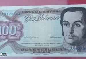 Nota de 100 Bolívares da Venezuela