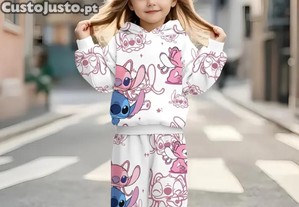 Conjunto de menina  stitch mais mochila
