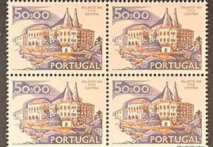 Quadra selos novos - Paísagens e Monumentos 50$00 - 1977