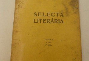 Livro Antigo - Selecta Literária , volume I