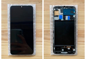 Ecrã / LCD / Display + touch com frame para Samsung Galaxy A50