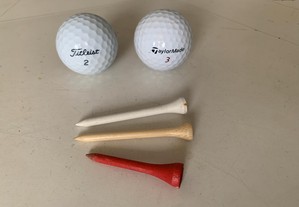 Pack para golf = bolas + Tee