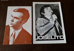 Fotos postal Josélito assinadas c/dedicatória 1974