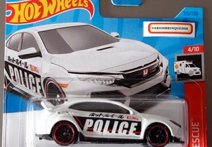 Honda Civic Type R 2018 Police Hotwheels