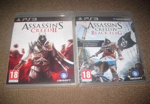 2 Jogos "Assassins Creed" PS3/Impecáveis/Completos