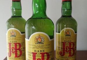J&B Justerini & Brooks Rare Blended Scotch Whisky Old - Velho - PACK 3