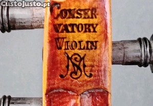 Violino Alemo Antigo de Conservatrio - RESTAURADO