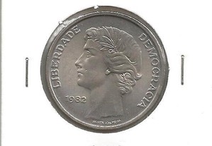 Espadim - Moeda de 25$00 de 1982 - Soberba