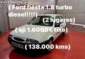 Ford Fiesta 1.8 turbo diesel !!! 138.000 kms 1.600