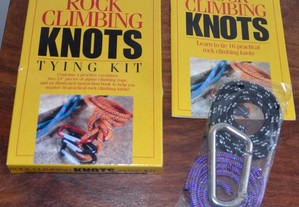 Kit p/ aprendizagem sobre nós deESCALADOR/alpinist
