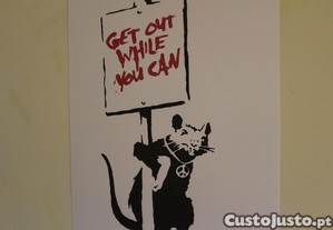 Banksy Litografia Numerada e Assinada a lpis pelo Artista 50x35 cm