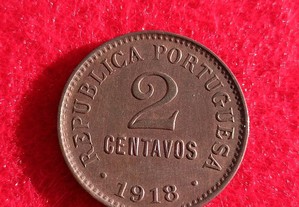 Moeda 2 centavos 1918