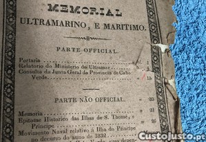 Livro antigo maro de 1836