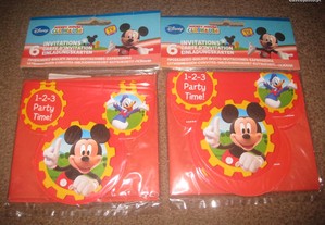 2 Packs de Convites do "Mickey Mouse" Novos!