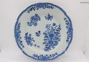 Prato Recortado Porcelana Chinesa Qianlong XVIII