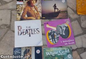 Vários discos de vinil