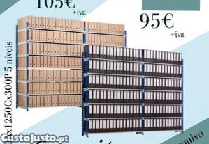 Estantes de arquivo em metal   resistentes, seguras e com entrega rpida.