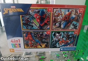 Puzzle Clementoni Spider-Man SuperColor 4in1 4 puzzles 12+16+20+24 peas
