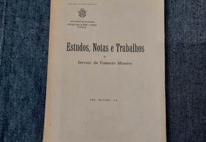 Estudos,Notas e Trabalhos do Fomento Mineiro-Vol IX-1954