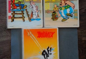 Cadernos escolares antigos A4 - Colecção Astérix