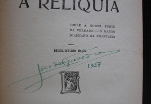 A Relíquia. Eça de Queiroz. 13ª Edição. 1935